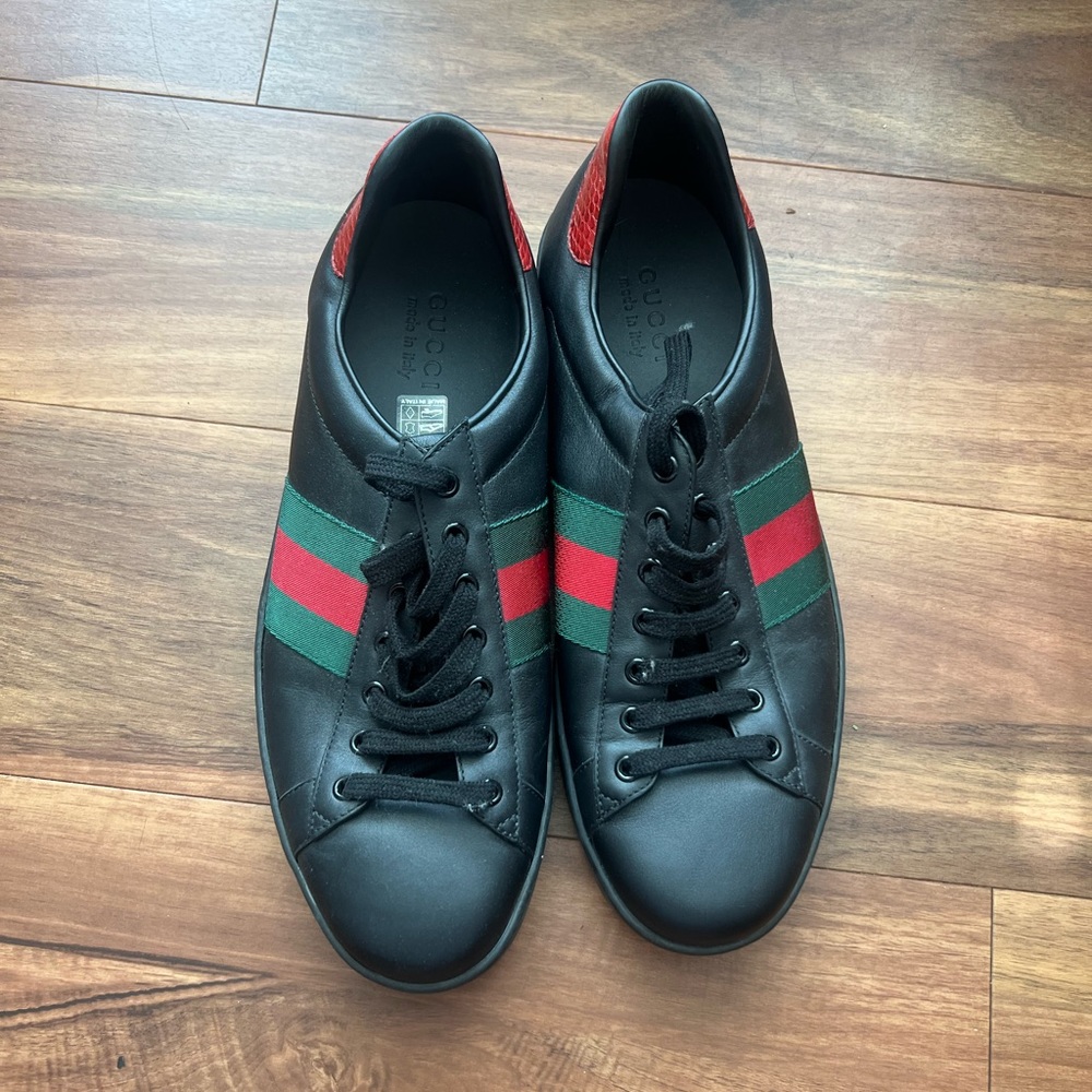 Gucci - men's ace leather sneaker